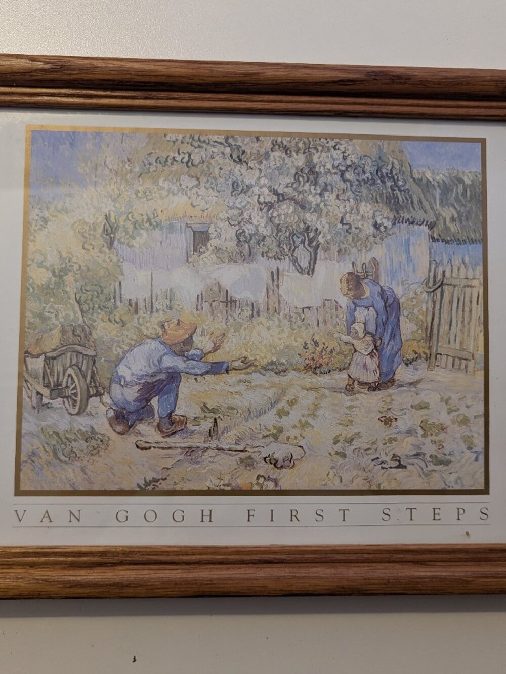 "First Steps" by Van Gogh Framed Print